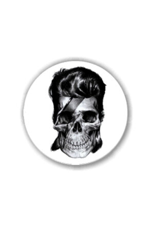 Boton David Bowie Skull